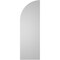 Ekena Millwork Quarter Round Top Right Surface Mount PVC Gable Vent w/ 2"W x 1-1/2"P Brickmould Frame, 12"W x 36"H GVPQR12X3602SN - alternate 5